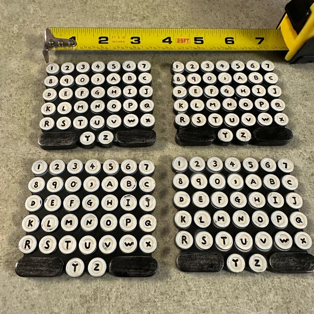 Alphabet and Number Stamps Set